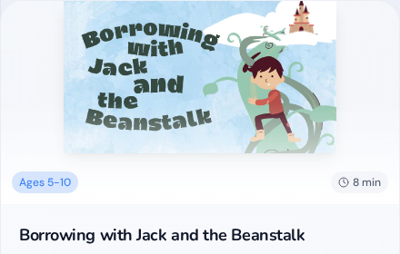 Cover of Borrowing with Jack and the Beanstalk