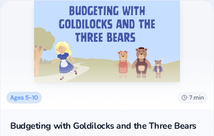 Cover of Budgeting with Goldilocks